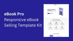 eBook Pro Responsive eBook Selling Elementor Template Kit